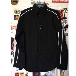 Maniere De Voir Black Casual Shirt